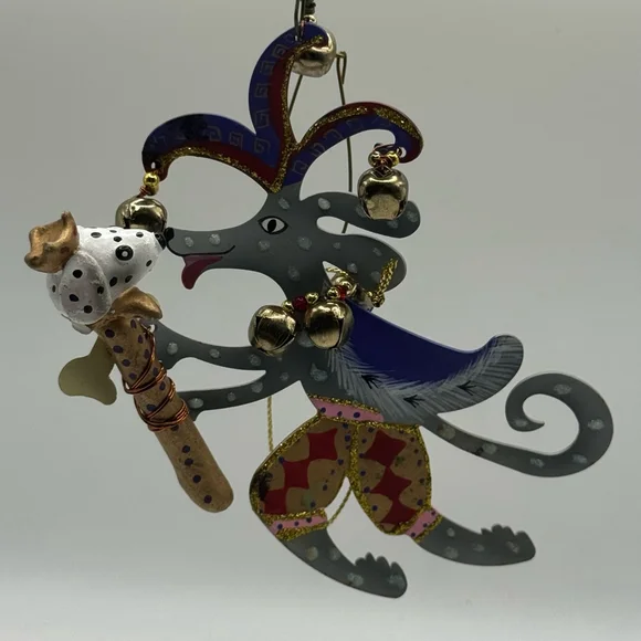 Jester Dog Fanciful Flight ornament by Karen Rossi for Silvestri - Picture 4 of 6